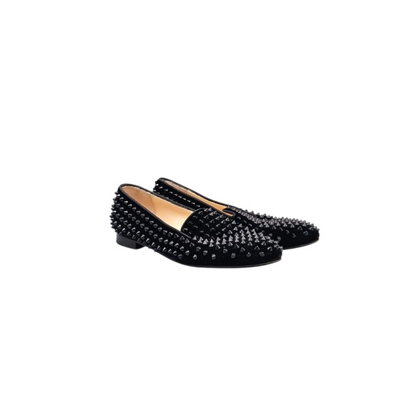 Christian Louboutin Shoes - Christian Louboutin Womens Size 38/ 8 US EUC Dandelion Black Spike Loafers Flats
